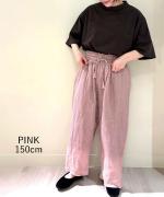 リネンギンガムチェック　パンツ